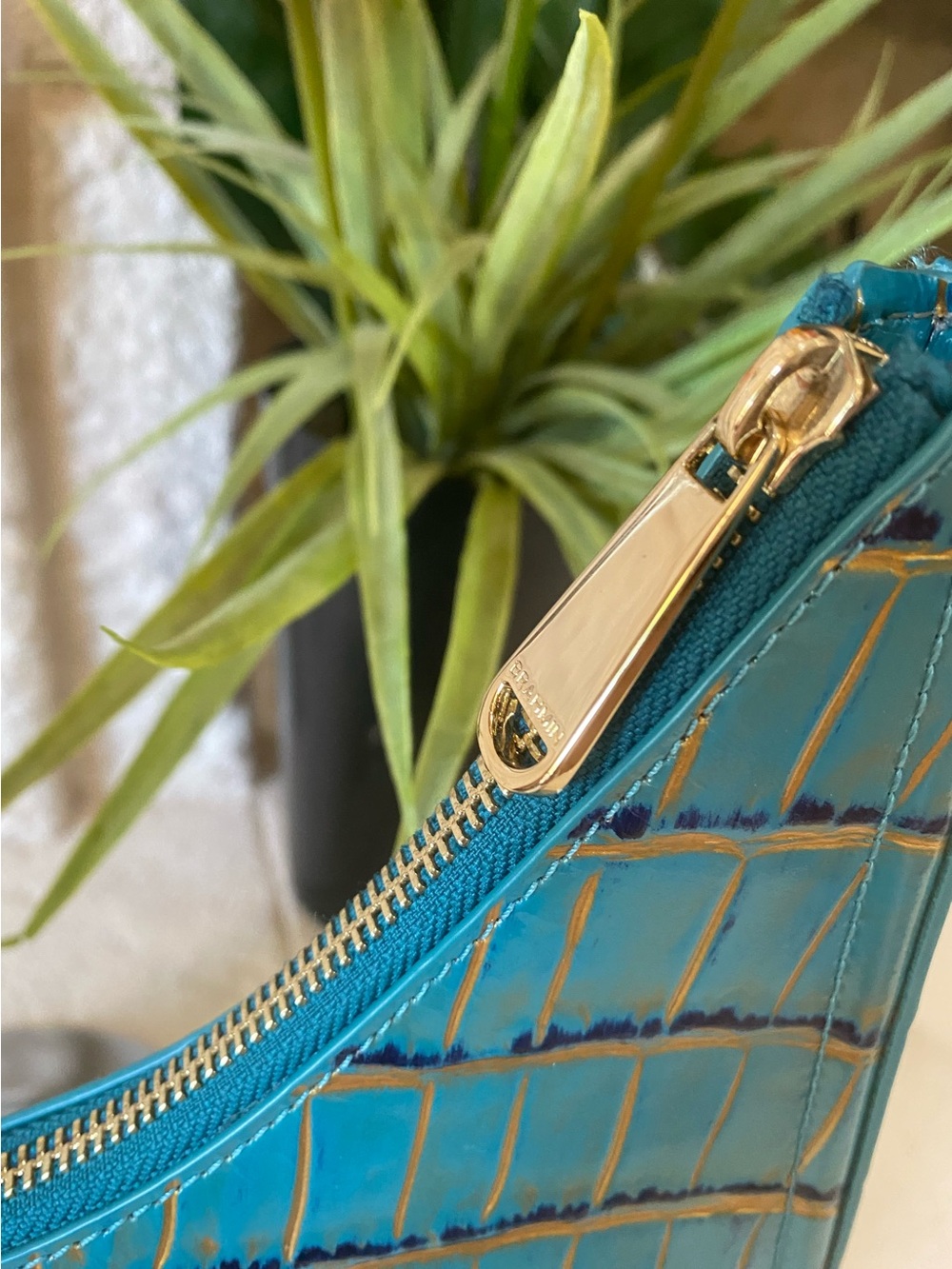 ☀️ 🌴🦜HTF PARAKEET ESTUARY BRAHMIN TABITHA SHOULDER BAG - Picture 9 of 12
